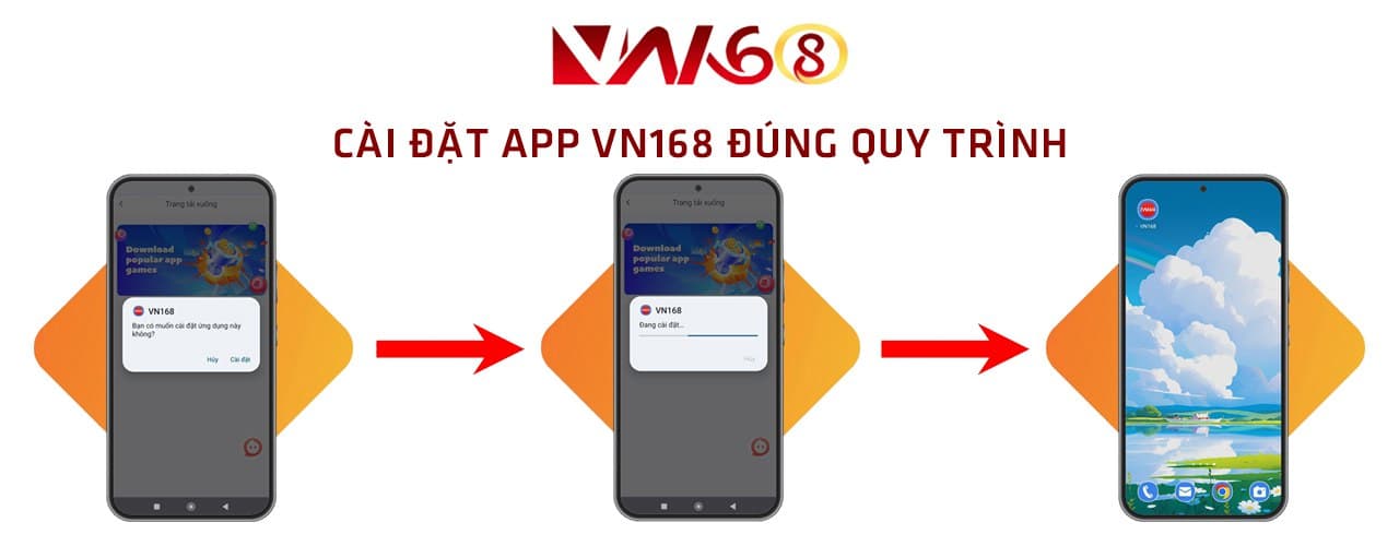 Tải app vn168 trên Android
